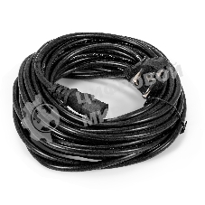 Кабель питания ExeGate Special PC-10S (Евровилка угловая Schuko->C13, 3*1.0мм2, CCA, черный, 10 м)