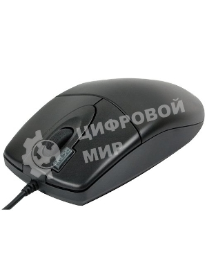 Мышь проводная A4Tech OP-620D черный, 1000 dpi, USB, кнопки - 4
