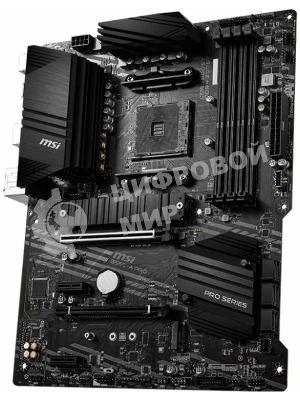 Материнская плата MSI B550-A PRO, AM4, AMD B550, 4xDDR4, 6xSATA, 2xM.2, 1xPCI-E 4.0 x16, 1xPCI-E 3.0 x16, 2xPCI-E x1, 1xHDMI, 1xDP, 1x 1Gb LAN, 4xUSB-A 2.0, 2xUSB-A 3.2 Gen 1, 1xUSB-A 3.2 Gen 2, 1xUSB-C 3.2 Gen 2, 6x3.5 мм, 7.1, ATX