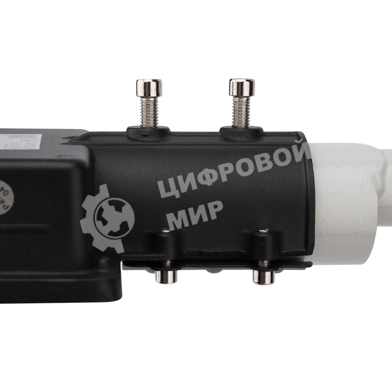 Кронштейн для консольного светильника Rexant приставного монтажа 1 хомутом серый (сталь 2мм, 625x460x280 Ø51)