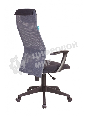 Кресло руководителя Бюрократ KB-8N/DG/TW-12 серый TW-04 TW-12 сетка