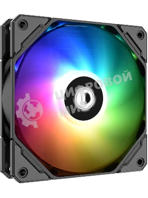 Вентилятор для корпуса ID-Cooling TF-12025-ARGb черный, 120 мм, 1500 об/мин, 30.5 дБ, 4 pin