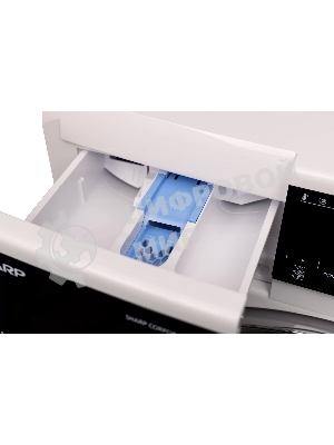 Стиральная машина Sharp ES814RW белый, загрузка фронтальная 8 кг, 1400 об/мин, класс: A+++