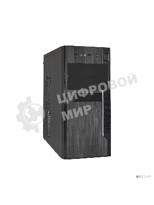 Компьютерный корпус Minitower ExeGate EX283244RUS MA-373X-UN500 Black, mATX (UN500, 120мм) 2*USB, Audio