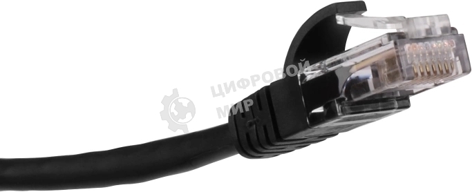 Патч-корд LANMASTER LAN-PCEXT/U5E-5.0-BK UTP RJ-45 мод.-вилка RJ-45 cat.5e 5м серый LSZH (уп.:1шт)