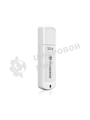 Флешка USB Transcend JetFlash 370 (TS32GJF370), 32Gb, USB 2.0, R/W 12/5, белый