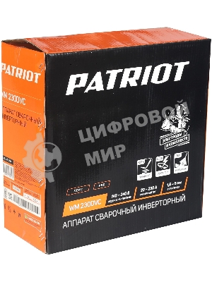 Сварочный аппарат Patriot WM230DVC инвертор ММА 10.7кВт (кейс в комплекте)