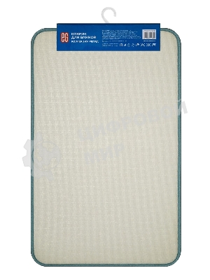 Коврик для ванной Еврогарант Pietra, 50х80 см, аквамарин, память формы