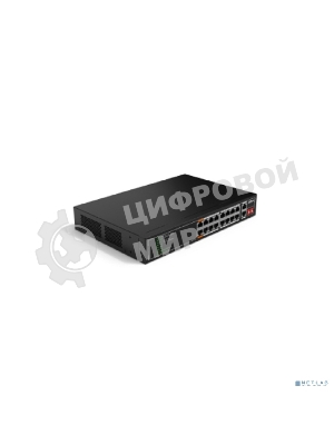 Коммутатор неуправляемый 18-портовый DAHUA DH-SF1018LP с РоЕ, 16xRJ45 100Mb PoE, 2xRJ45 1Gb, суммарно 135Вт, коммутация 7.2 Гбит/с, MAC-таблица 8К, металл
