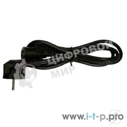 Кабель питания Gembird 1.8м, черный, с заземлением, пакет PC-186-(6)