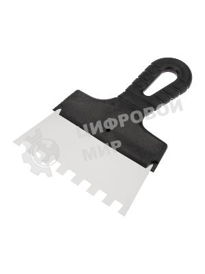 Шпатель фасадный Rexant 150 мм зуб 10х10 нержавеющая сталь, пластмассовая рукоятка