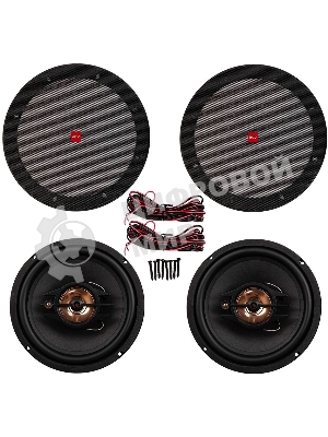 Колонки автомобильные ACV PB-803G 450Вт 90дБ 4Ом 20 см (8 дюйм) (ком.: 2 кол.) коаксиальные трехполосные