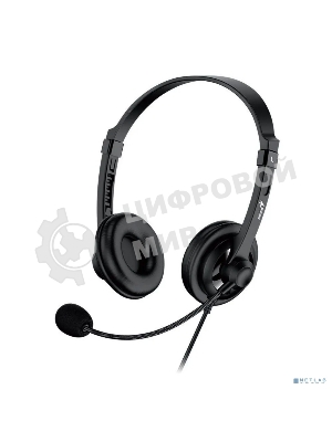 Гарнитура Genius HS-230U чёрный, проводная, USB
