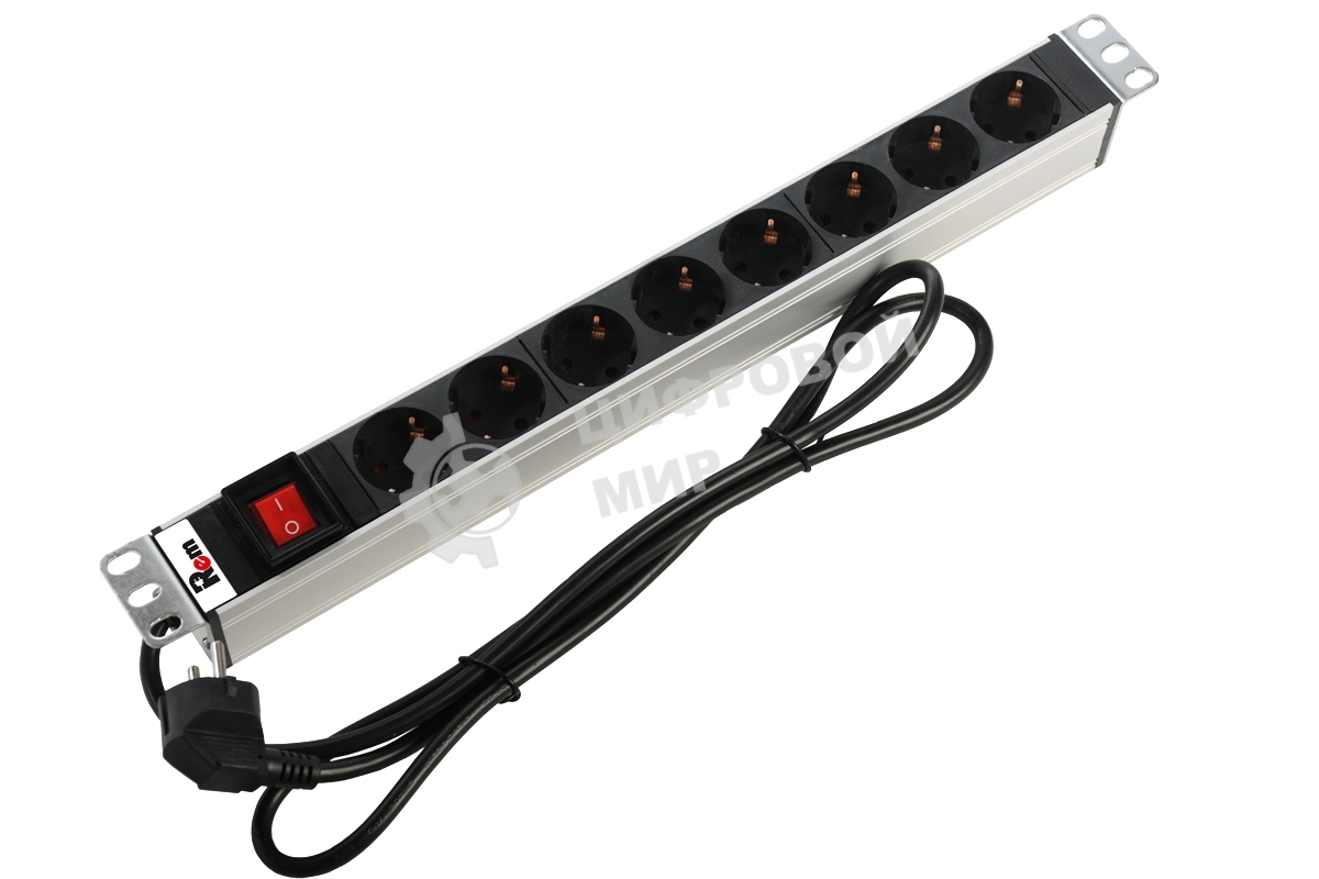 Блок распределения питания ЦМО R-16-8S-V-440-1.8 гор.размещ. 8xSchuko базовые 16A Schuko 1.8м