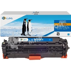Картридж лазерный G&G GG-CF381A голубой (2700 стр.) для HP LJ Pro M476dn/M476nw/M476dw