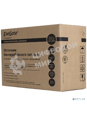 Источник бесперебойного питания ExeGate EP285480RUS SpecialPro UNB-1000.LED.AVR.C13.RJ.USB 1000VA/650W, LED, AVR, 6*IEC-C13, RJ45/11, USB, черный