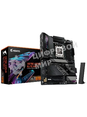 Материнская плата Gigabyte X870E AORUS ELITE WIFI7, AM5, AMD X870E, 4xDDR5, 4xSATA, 4xM.2, 1xPCI-E 5.0 x16, 1xPCI-E 4.0 x4, 1xPCI-E 3.0 x4, 1xHDMI, 1x 2.5Gb LAN, 4xUSB-A 3.2 Gen 1, 2xUSB-A 3.2 Gen 2, 4xUSB-A 2.0, 2xUSB-C 4.0, 2x3.5 мм, 7.1, ATX