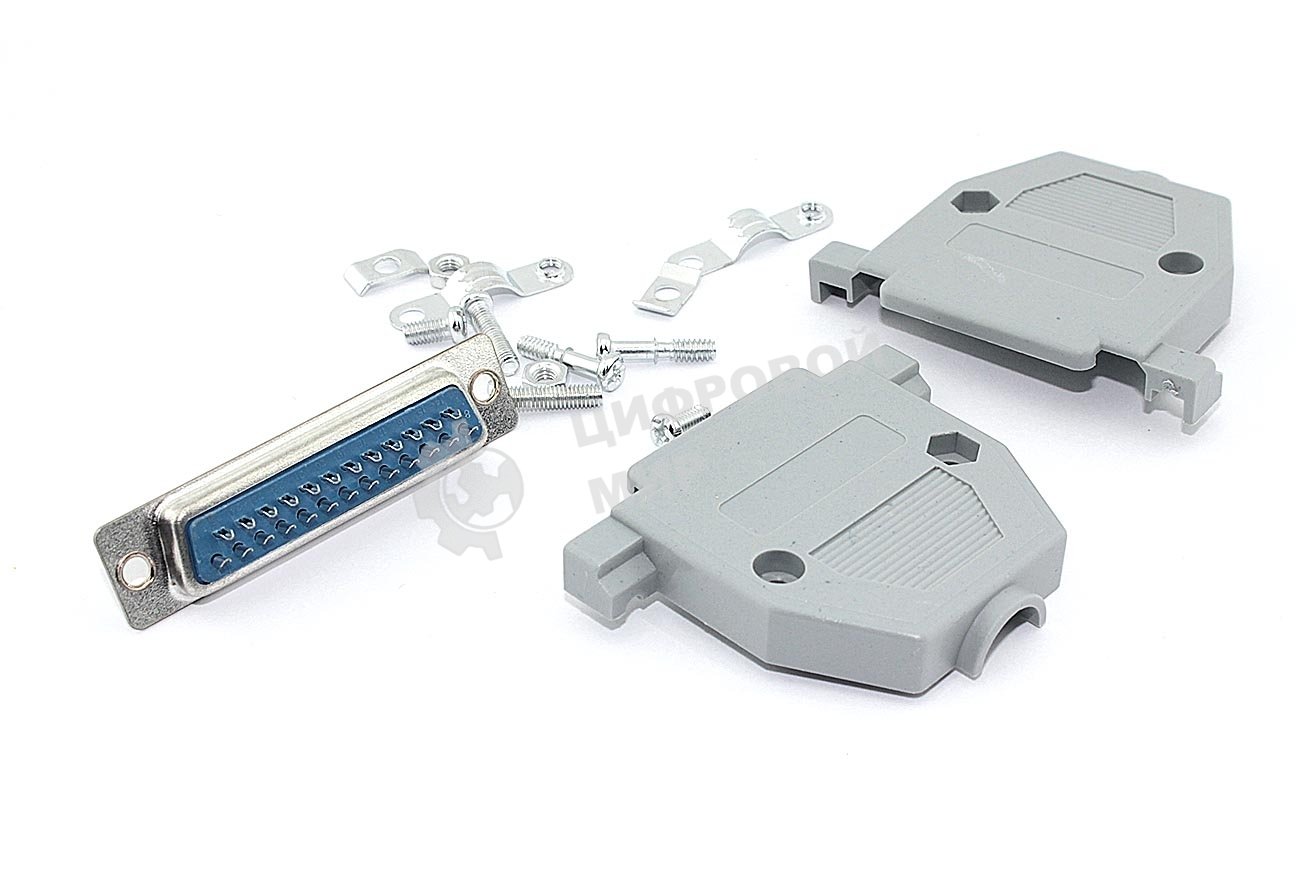 Сборный штекер D-SUB/DB25 мама 10 шт