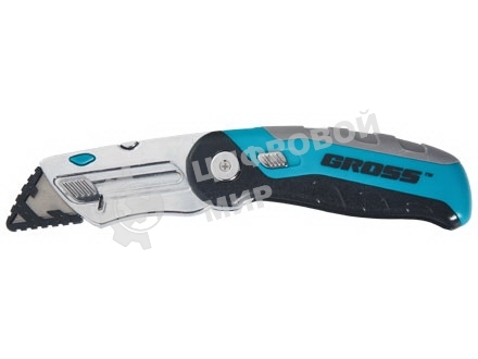 Нож ремонтно-монтажный складной Gross 78882 175ммтрехкомпонентная рукоятка + 2 зап.лезвия