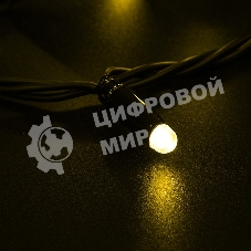 Гирлянда Neon-night Нить 10м, постоянное свечение, черный ПВХ, 230В, желтый