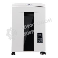 Шредер Deli 9912 (секр.P-5)/фрагменты/6лист./20лтр./скрепки/скобы/пл.карты/CD