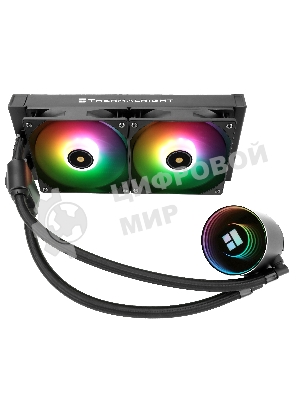 Водяное охлаждение для процессора Thermalright Frozen Notte 240 черный ARGB V2 (240мм, Black, ARGB/ Fans: 2x120мм, 72.37CFM, 27.7dBA, 2000RPM/ Pump height 54мм, 28dBA, 5300RPM, Rad thickness 27мм/ S: 1200, 1700, 1851, 2011, 2066, 115X, AM2, AM2+, AM3, AM3+, AM4, AM5, FM1, FM2, FM2+)