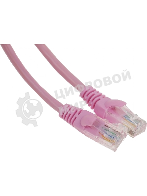 Патч-корд UTP Cablexpert PP12-1m cat.5e, 1м, литой, многожильный, розовый