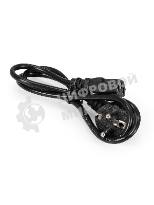 Кабель питания ExeGate Special PC-1S (Евровилка угловая Schuko->C13, 3*0.75мм2, CCA, черный, 1м)