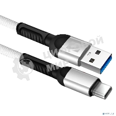 Кабель Defender USB кабель F167 TypeC 1м, 2.4А, ткань, пакет