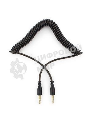 Кабель аудио Cablexpert CCA-405-6, Jack3.5 - Jack3.5, 2м, спиральный