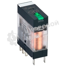 Реле общего назначения OGR-1 2C 24В DC с LED и тест. кнопкой ONI OGR-1-2C-DC24V-L-B