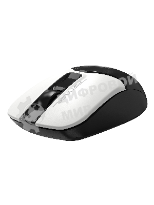 Мышь беспроводная A4Tech Fstyler FG12 белый/черный, 1200 dpi, радиоканал, USB, кнопки - 3