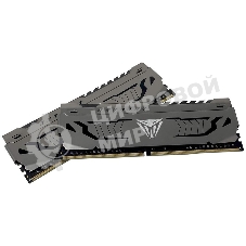 Оперативная память Patriot Viper Steel, DDR4, 16GB (2x8 GB), 3600 MHz, CL18, DIMM, радиатор, черный