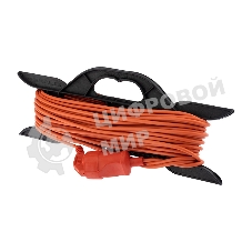 Удлинитель-шнур на рамке PROconnect ПВС 2х0.75, 20 м, б/з, 6 А, 1300 Вт, IP20, оранжевый