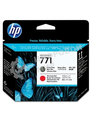 Картридж струйный HP CE017A черный матовый/хроматический красный печатающая головка для HP DJ Z6200