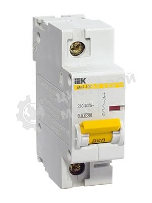 Выключатель автоматический модульный 1п C 16А 10кА ВА47-100 IEK MVA40-1-016-C