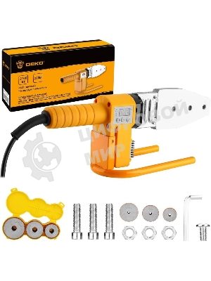 Сварочный аппарат для пластиковых труб Deko PPWM2100W LCD раструбная 2.1кВт (кейс в комплекте)