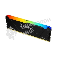 Оперативная память Kingston Fury Beast, DDR4, 32GB (1x32GB), 3200MHz, CL16, DIMM, с радиатором, RGB, черный