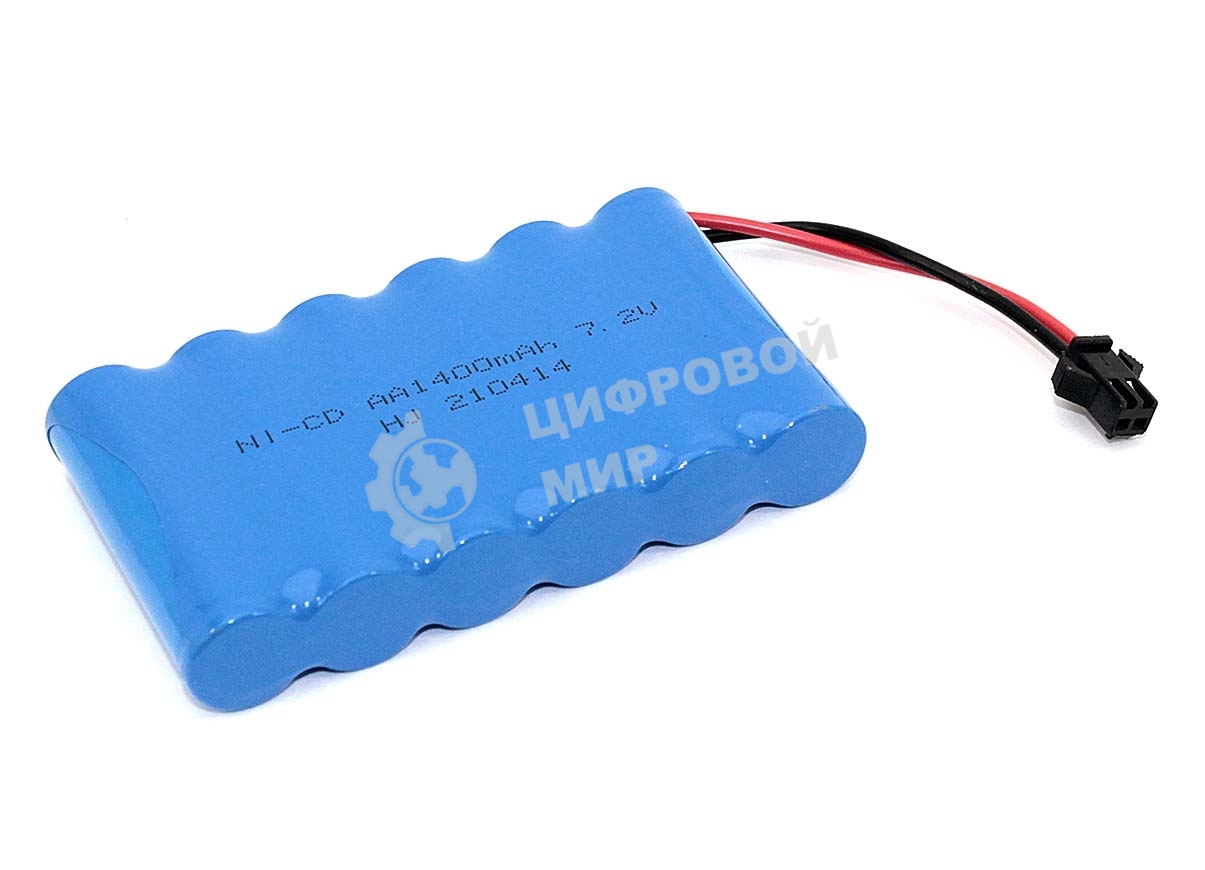 Аккумулятор Ni-Cd 7.2V 1400 mAh AA Flatpack разъем SM