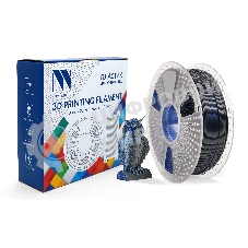 Филамент NVPrint Silk PLA+ Black/Blue для 3D печати диаметр 1.75мм длина 330 метров масса 1 кг