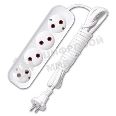 Удлинитель UNIVersal У6-766 ШВВП 2x0,75 4 гн. 3 м 9631943