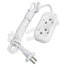Удлинитель 2х2 м без заземл. 10А IP20 Е-202 АБС-пл. ПВС 2х0.75 UNIVersal 9631959