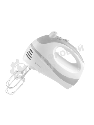 Миксер электрический Galaxy GL 2209, белый, ручной, 300 Вт, 5 скоростей + режим 