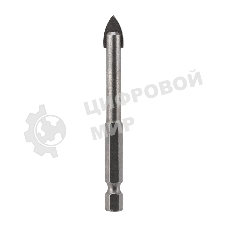 Сверло по стеклу и керамике Kranz 6 мм, шестигранный хвостовик