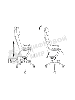 Кресло руководителя Бюрократ KB-8N/DG/TW-12 серый TW-04 TW-12 сетка