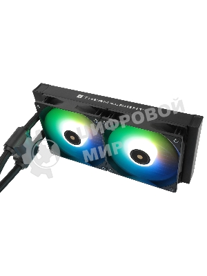 Водяное охлаждение для процессора Thermalright Frozen Notte 240 черный ARGB V2 (240мм, Black, ARGB/ Fans: 2x120мм, 72.37CFM, 27.7dBA, 2000RPM/ Pump height 54мм, 28dBA, 5300RPM, Rad thickness 27мм/ S: 1200, 1700, 1851, 2011, 2066, 115X, AM2, AM2+, AM3, AM3+, AM4, AM5, FM1, FM2, FM2+)