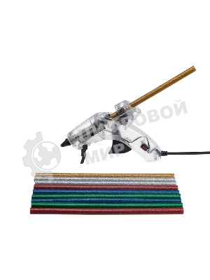 Клеевые стержни Rexant, Ø11 мм, 270 мм, цветные с блестками, 10 шт., хедер