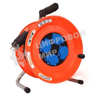 Удлинитель силовой на катушке 4х50 м с заземл. 16А IP44 ВЕМ-259 термо КГ 3х1.5 с защ. крышкой UNIVersal 9632974