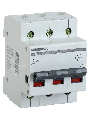 Выключатель нагрузки (мини-рубильник) 3п ВН-32 100А GENERICA IEK MNV15-3-100