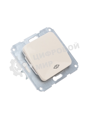 Переключатель Kranz DEA 1кл перекрест. с/у 10А мех. бежевый (1/10/120)